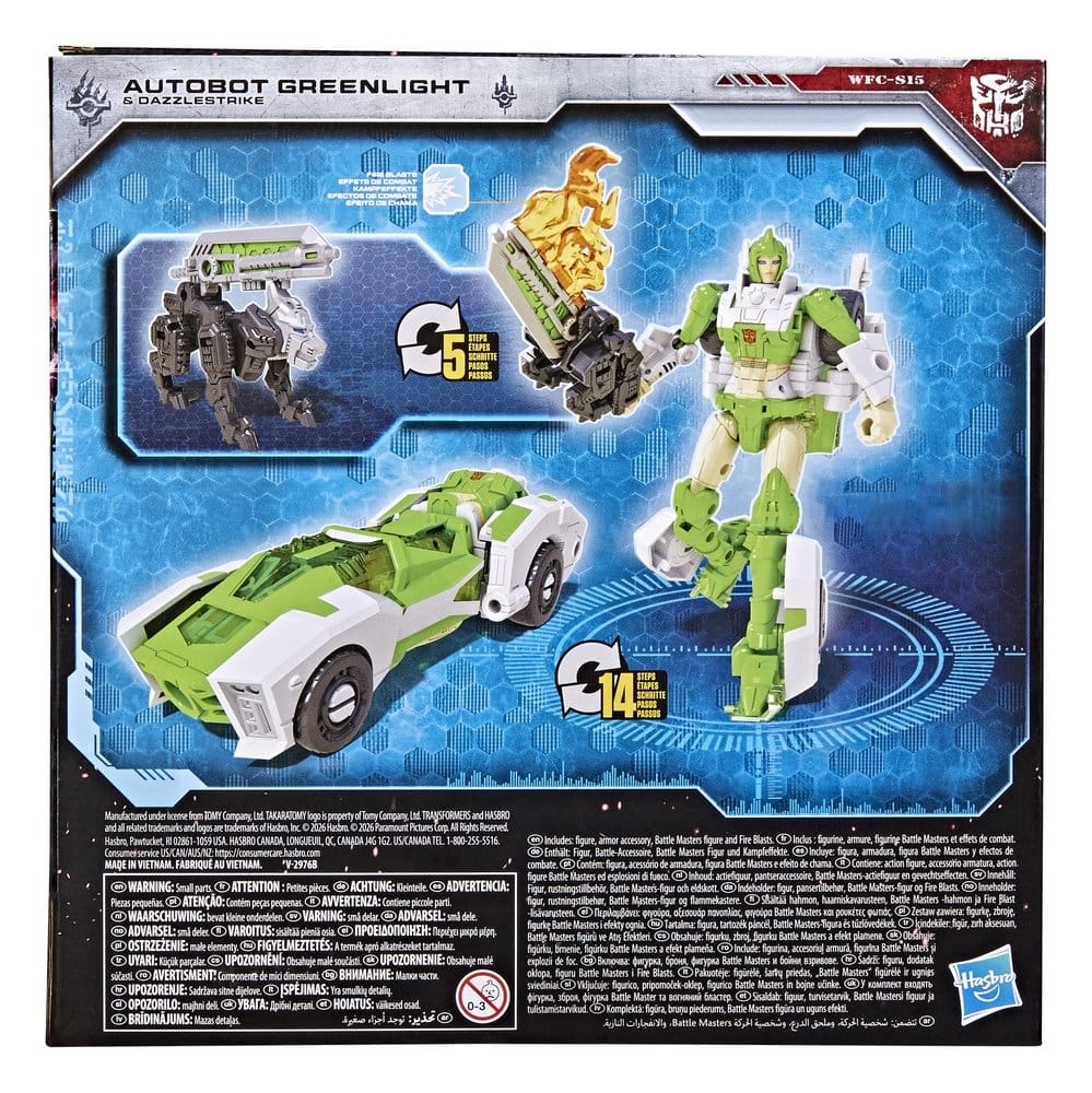 Transformers Generations War for Cybertron: Siege Deluxe Class Actionfigur WFC-S15 Autobot Greenlight & Battle Masters Dazzlestrike 14 cm - Preorder - ETA: 22.07.2026