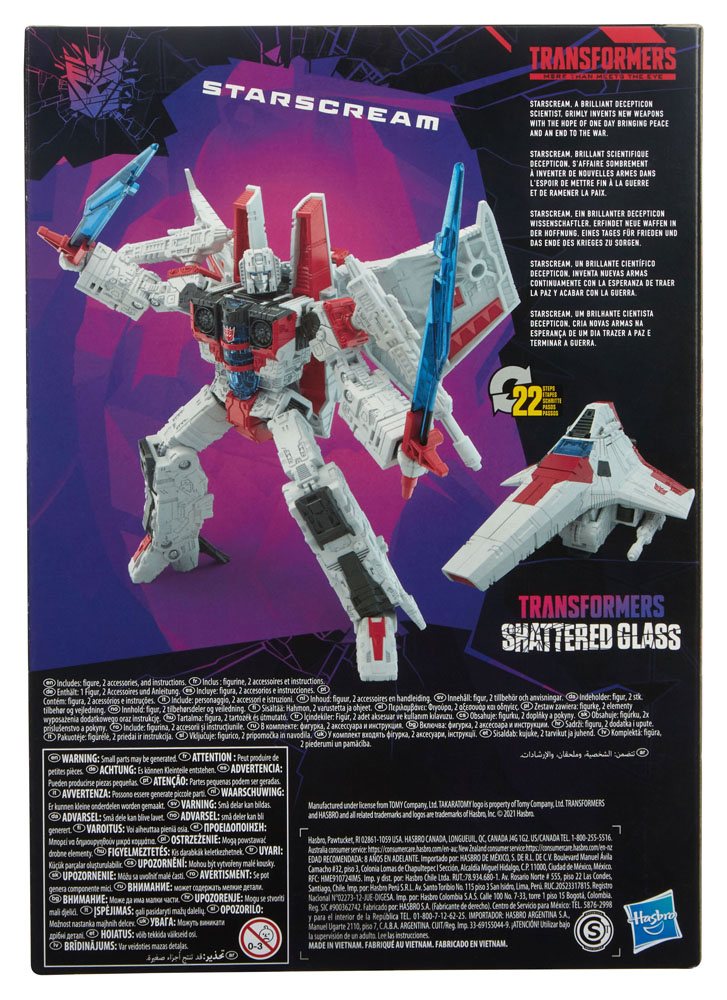Transformers: Shattered Glass Voyager Class Actionfigur Starscream 18 cm - Preorder - ETA: 21.10.2026