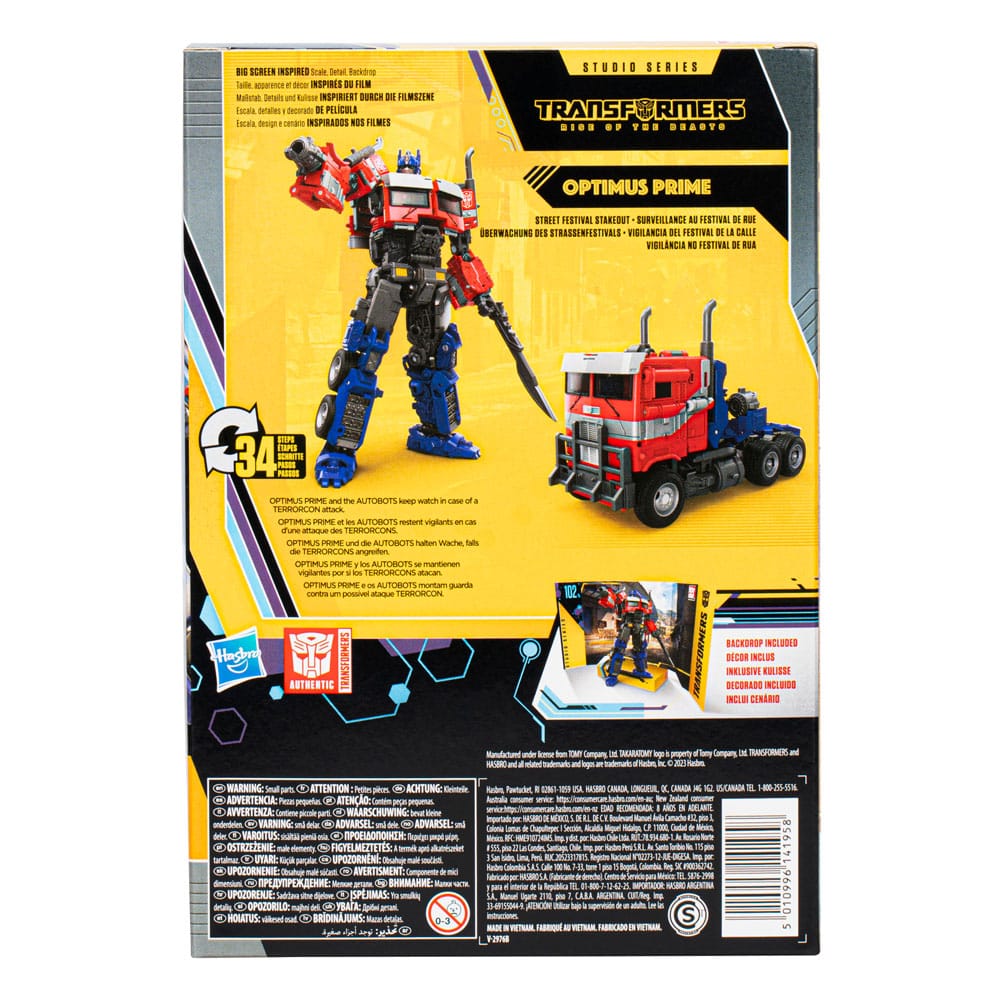 Transformers: Aufstieg der Bestien Buzzworthy Bumblebee Studio Series Actionfigur 102BB Optimus Prime 16 cm - Preorder - ETA: 14.01.2026
