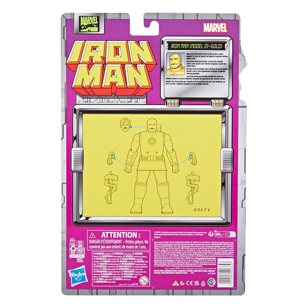 Iron Man Marvel Legends Actionfigur Iron Man (Model 01-Gold) 15 cm - Preorder - ETA: 25.09.2026