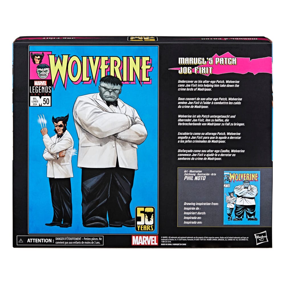 Wolverine 50th Anniversary Marvel Legends Actionfiguren 2er-Pack Marvel's Patch & Joe Fixit 15 cm - Preorder - ETA: 14.01.2026