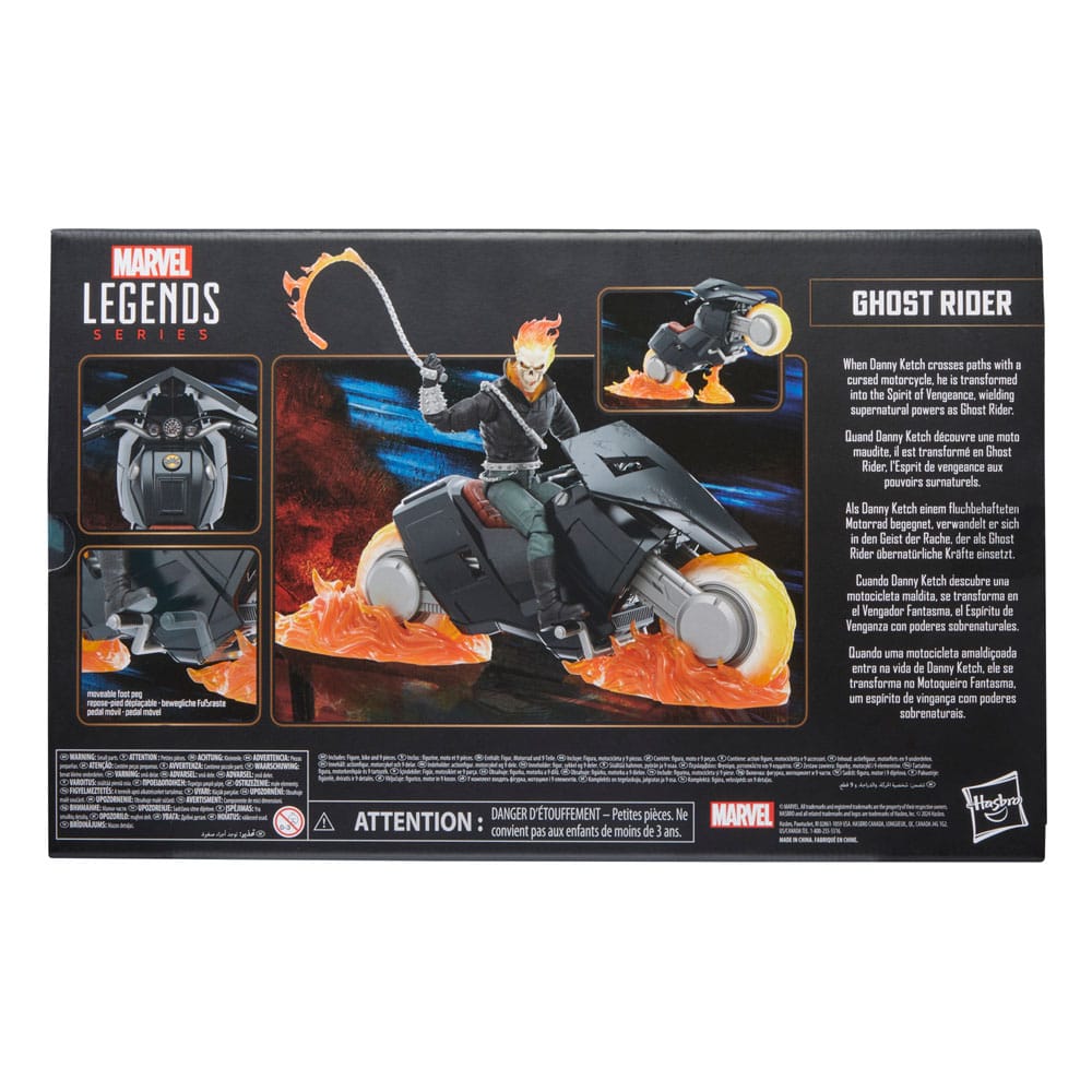 Marvel 85th Anniversary Marvel Legends Actionfigur mit Fahrzeug Ghost Rider 15 cm - Versand: 5-7 Tage nach Bestellung
