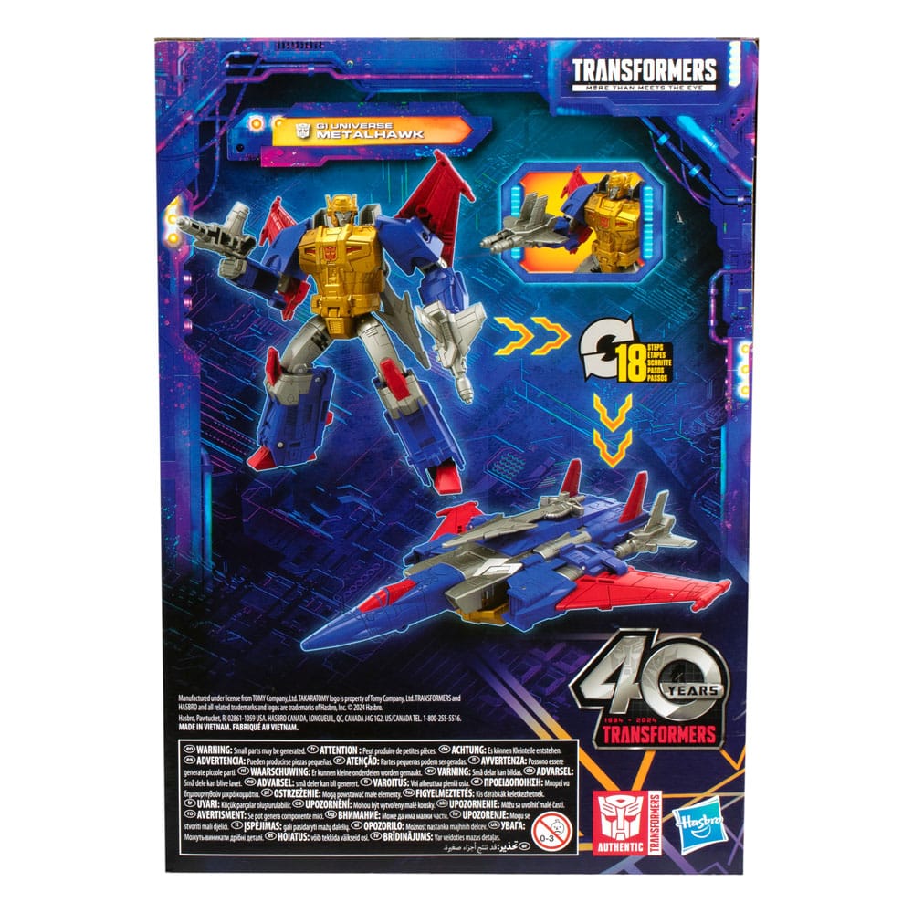 Transformers Generations Legacy United Voyager Class Actionfigur G1 Universe Metalhawk 18 cm - Versand: 5-7 Tage nach Bestellung