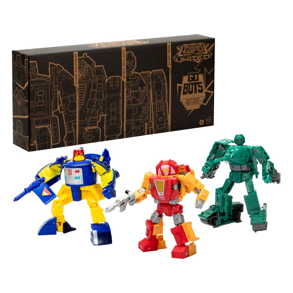 Transformers Legacy United Deluxe Class Actionfiguren 3er-Pack Go-Bot Guardians 14 cm - Versand: 5-7 Tage nach Bestellung