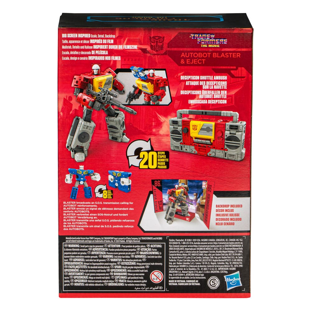 The Transformers: The Movie Generations Studio Series Voyager Class Actionfigur Autobot Blaster & Eject 16 cm - Versand: 7 Tage nach Bestellung