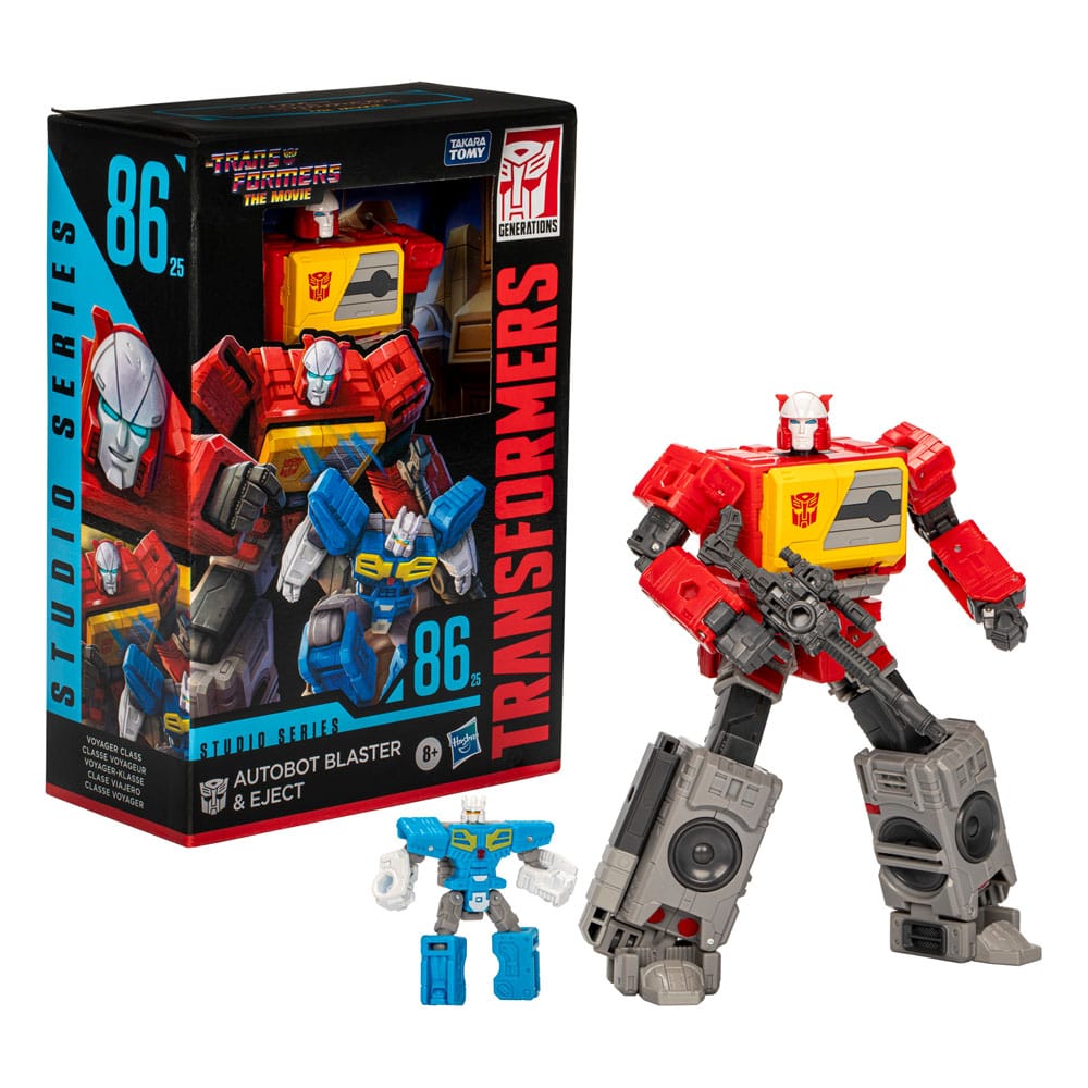 The Transformers: The Movie Generations Studio Series Voyager Class Actionfigur Autobot Blaster & Eject 16 cm - Versand: 7 Tage nach Bestellung