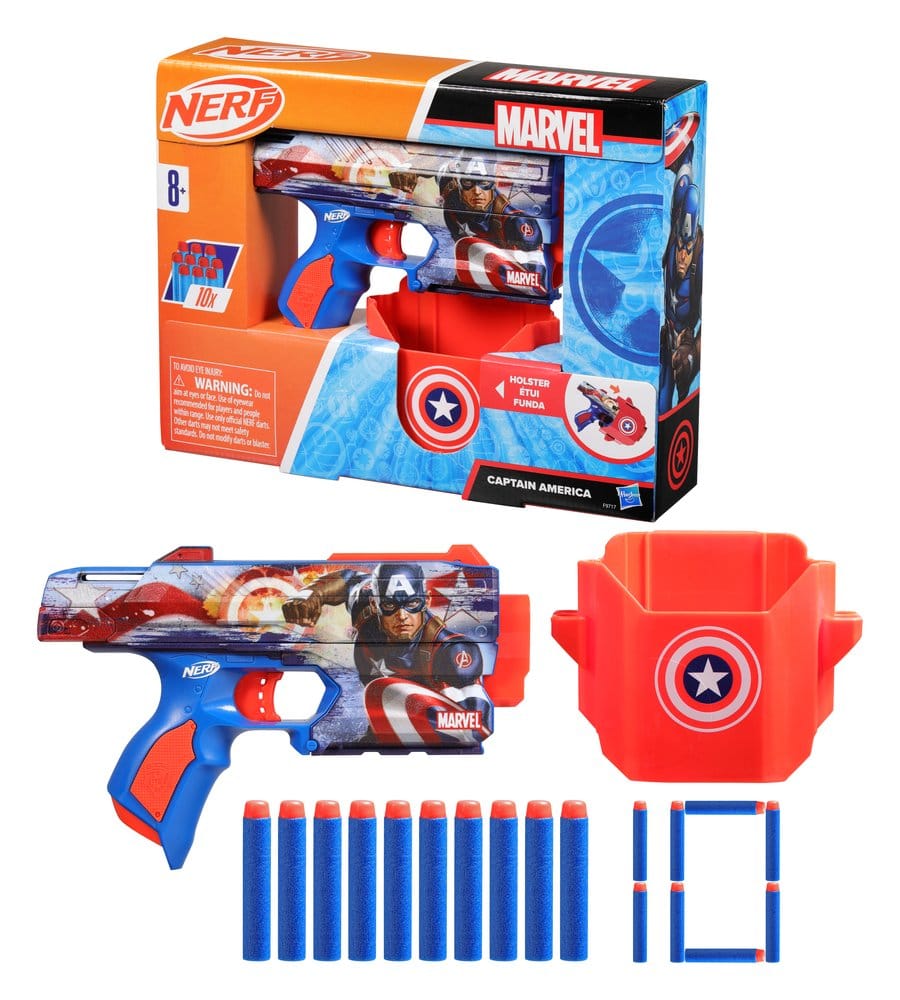 Marvel NERF Dart-Blaster Captain America - Preorder - ETA: 10.11.2026