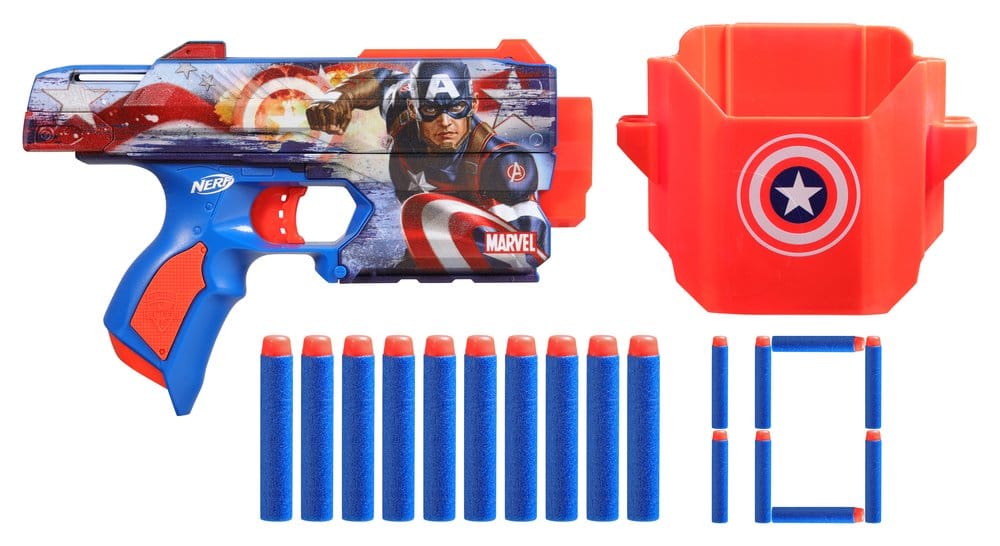 Marvel NERF Dart-Blaster Captain America - Preorder - ETA: 10.11.2026