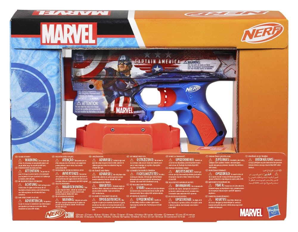 Marvel NERF Dart-Blaster Captain America - Preorder - ETA: 10.11.2026