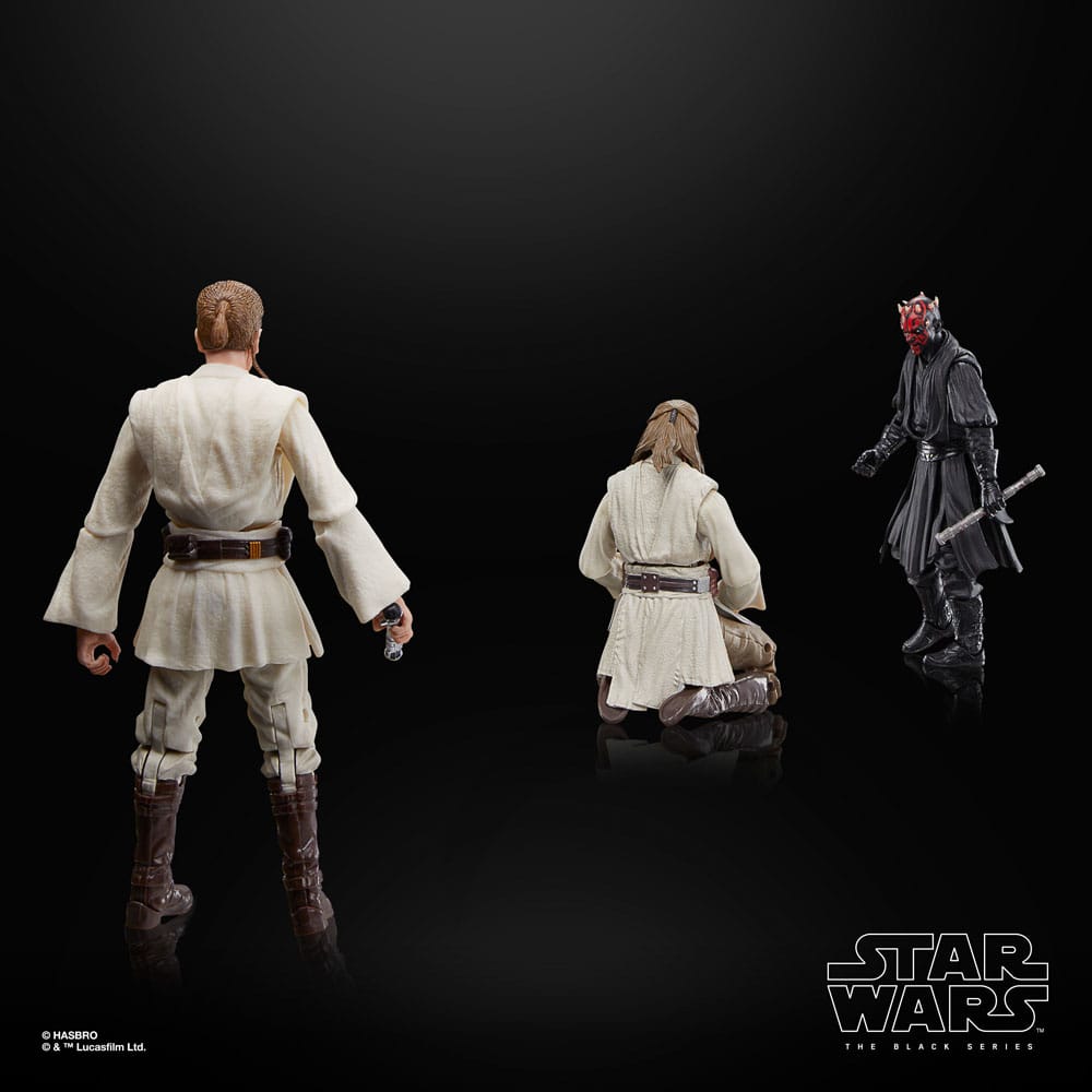 Star Wars Episode I Black Series Actionfiguren 3er-Pack Qui-Gon Jinn, Darth Maul, Obi-Wan Kenobi 15 cm - Preorder - ETA: 29.11.2025
