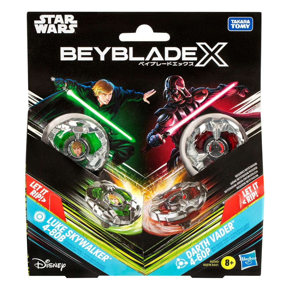 Beyblade X und Star Wars Collab Luke Skywalker 4-80B vs. Darth Vader 4-60B - Preorder - ETA: 08.04.2026