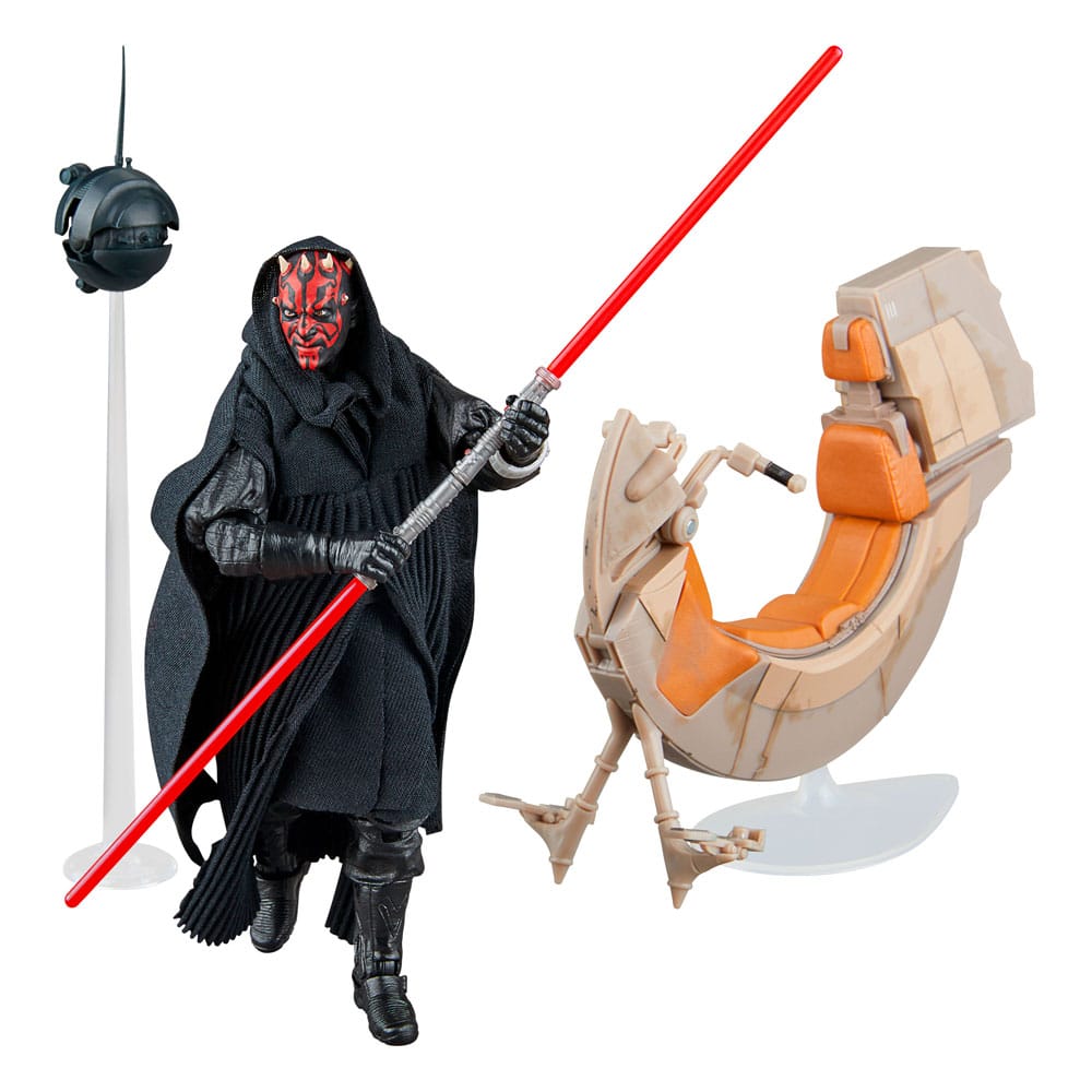 Star Wars Episode I Black Series Fahrzeug mit Actionfigur Darth Maul & Sith Speeder 25th Anniversary - Versand: 7 Tage nach Bestellung