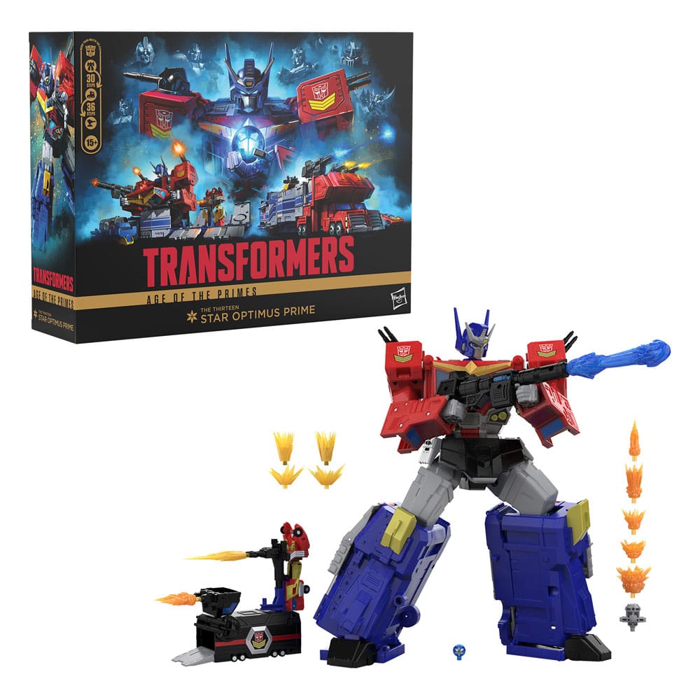 Transformers Age of the Primes Titan Class Actionfigur The Thirteen Star Optimus Prime 38 cm - Versand: 5-7 Tage nach Bestellung