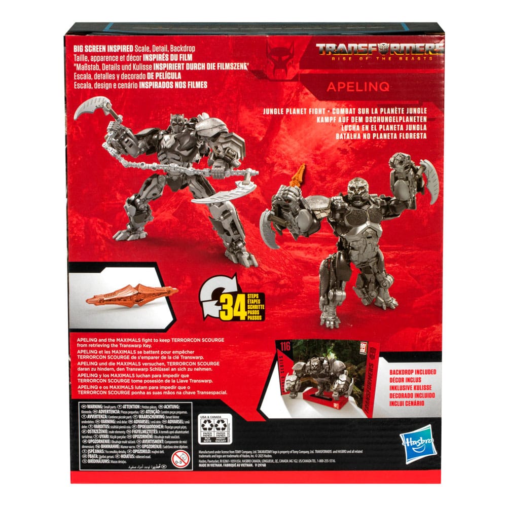Transformers: Aufstieg der Bestien Generations Studio Series Leader Class Actionfigur Apelinq 22 cm - Versand: 5-7 Tage nach Bestellung