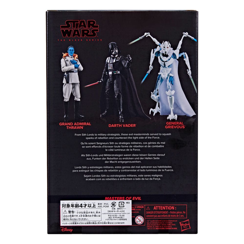 Star Wars Black Series Actionfiguren 3er-Pack Masters of Evil 15 cm - Preorder - ETA: 08.09.2025