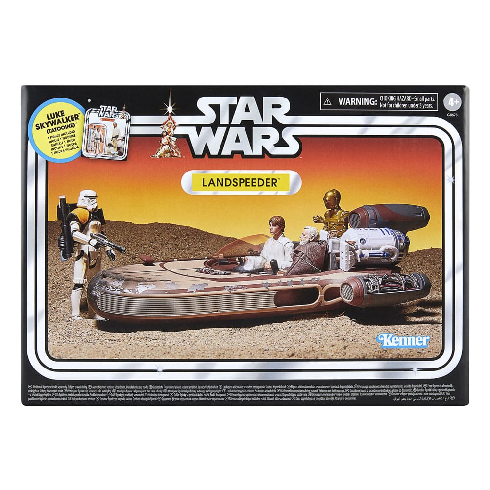 Star Wars Episode IV Vintage Collection Fahrzeug mit Actionfigur Landspeeder & Luke Skywalker (Tatooine) - Versand: 5-7 Tage nach Bestellung