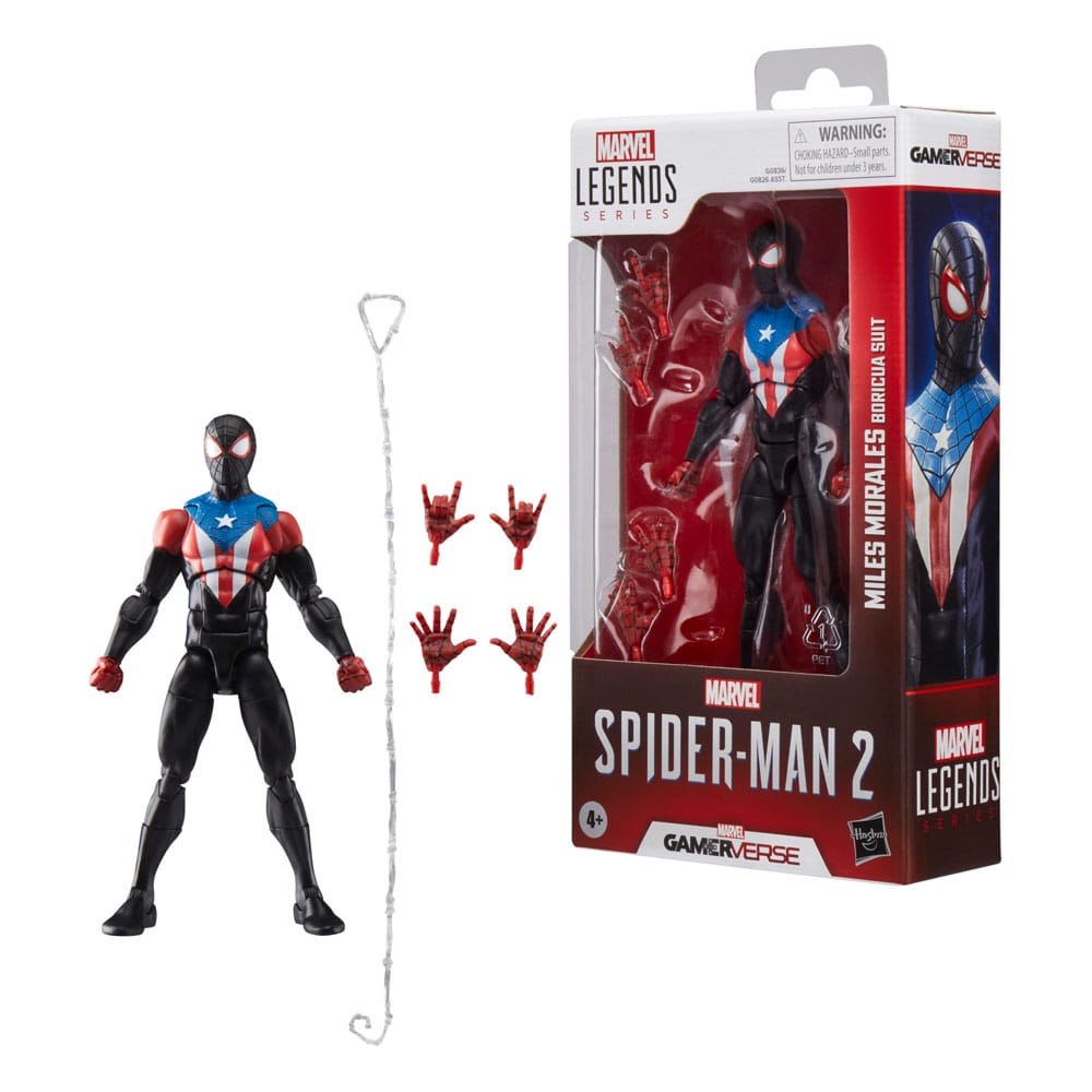 Spider-Man 2 Marvel Legends Gamerverse Actionfigur Miles Morales (Boricua Suit) 15 cm - Versand: 5-7 Tage nach Bestellung
