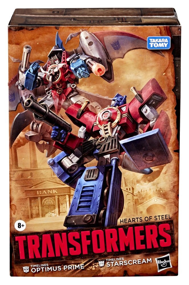 Transformers Timelines Hearts of Steel Comic Edition Actionfiguren Optimus Prime & Starscream 14 cm - Preorder - ETA: 27.11.2026
