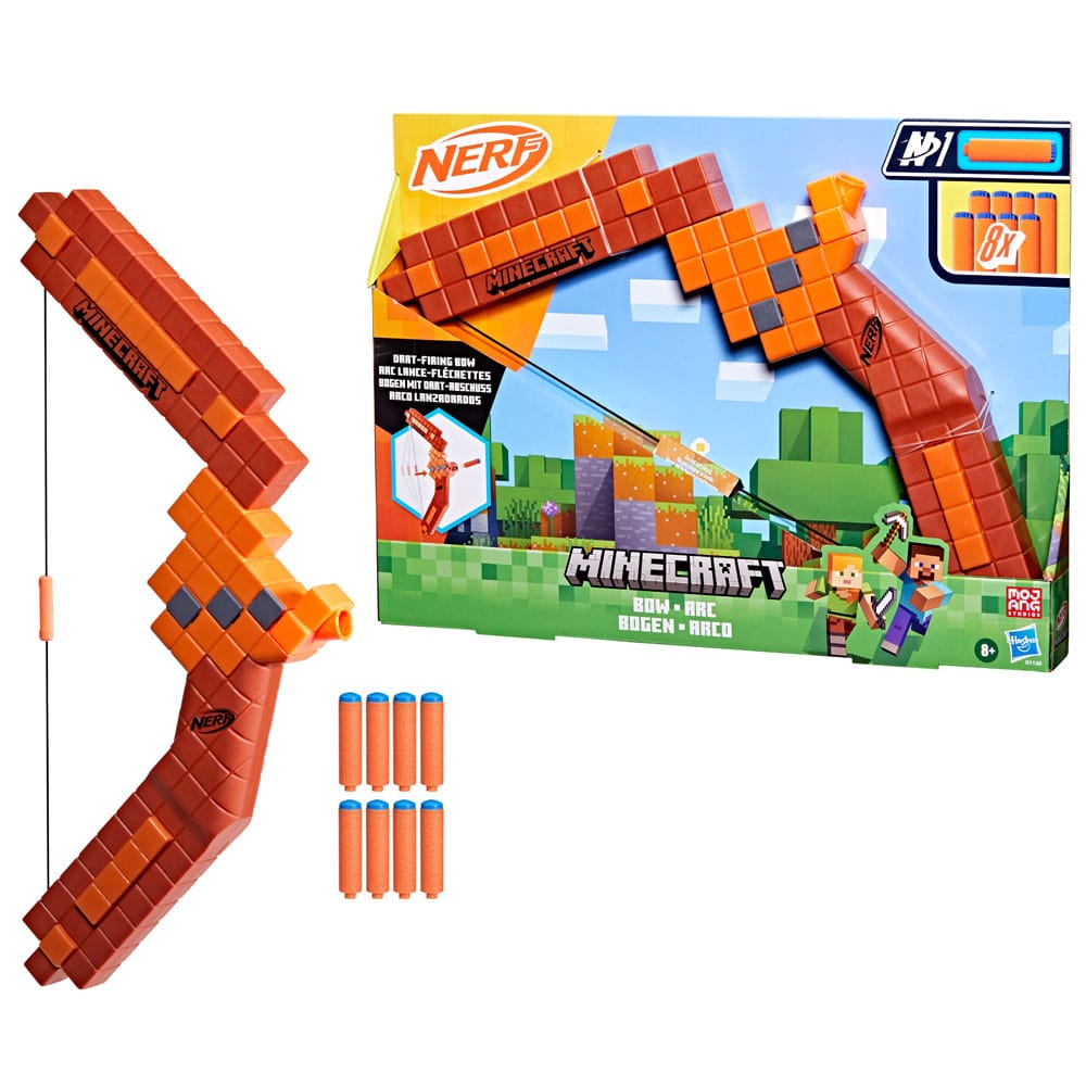 Minecraft NERF Bogen mit Dart-Abschuss - Versand: 5-7 Tage nach Bestellung