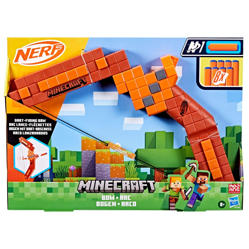 Minecraft NERF Bogen mit Dart-Abschuss - Versand: 5-7 Tage nach Bestellung