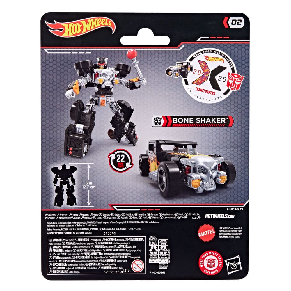 Hot Wheels x Transformers Actionfigur Bone Shaker 12 cm - Preorder - ETA: 25.12.2025