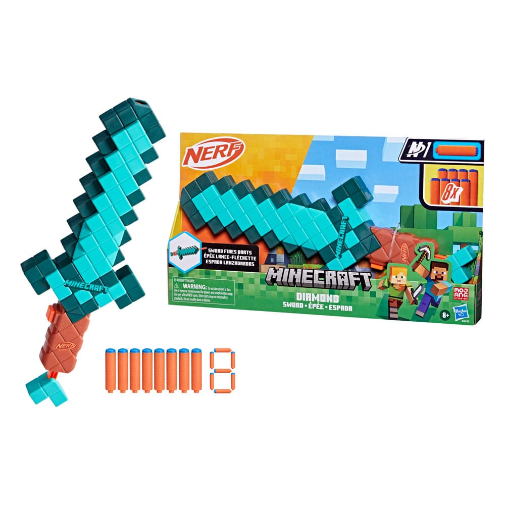 Minecraft NERF Diamantschwert mit Dart-Abschuss - Preorder - ETA: 20.10.2025