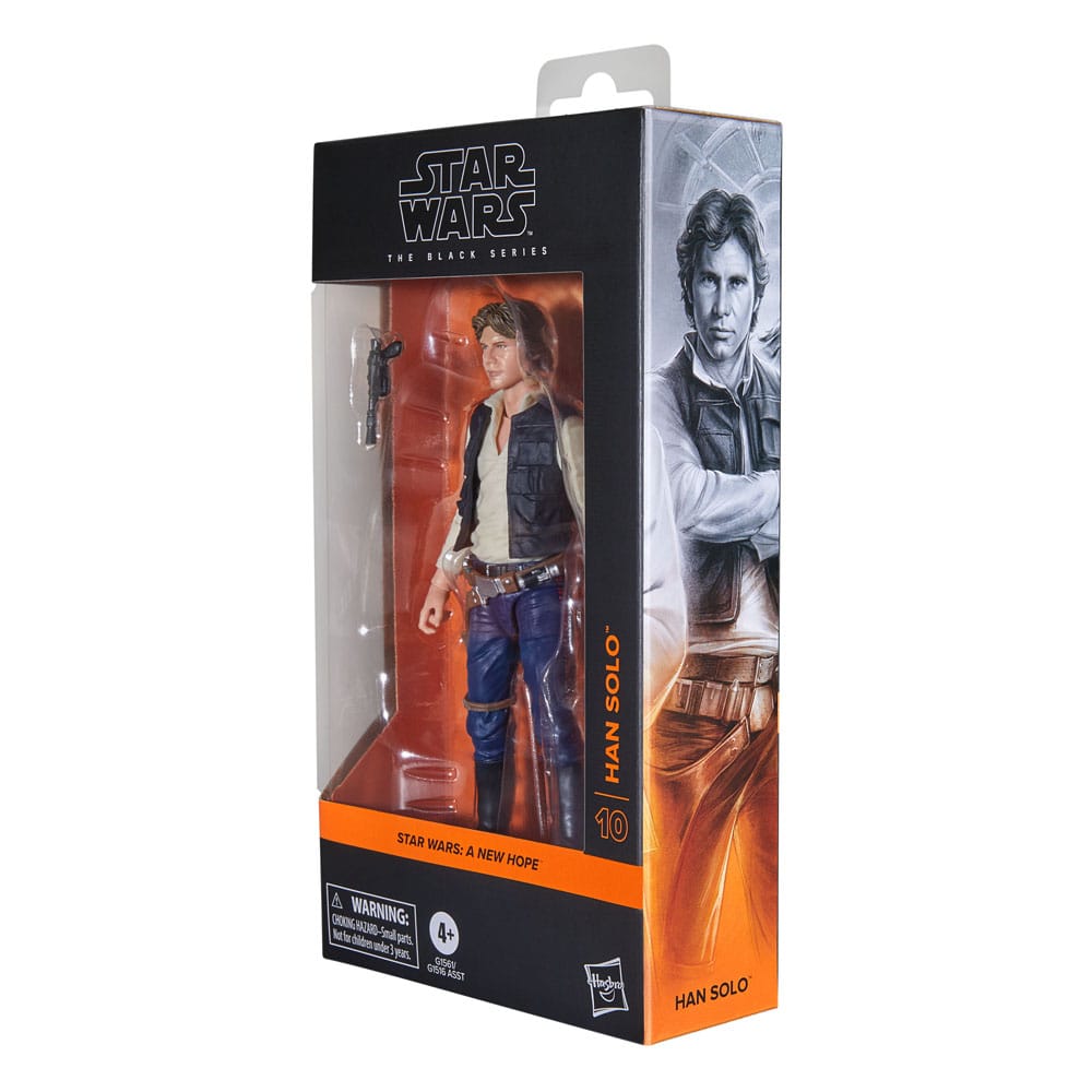 Star Wars Episode IV Black Series Actionfigur Han Solo 15 cm - Versand: 5-7 Tage nach Bestellung