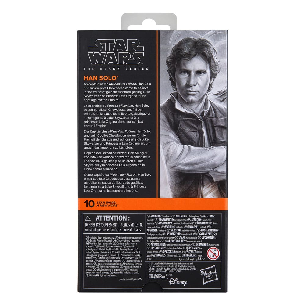 Star Wars Episode IV Black Series Actionfigur Han Solo 15 cm - Versand: 5-7 Tage nach Bestellung