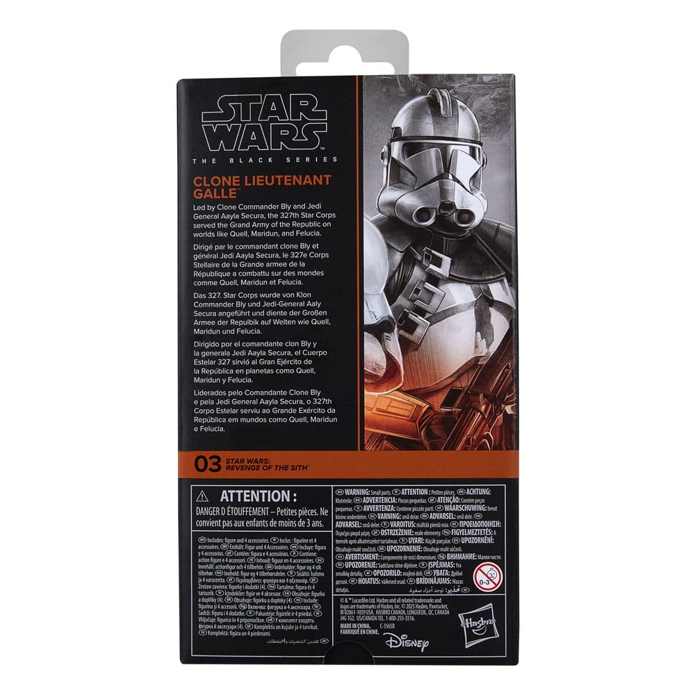Star Wars Episode III Black Series Actionfigur Clone Lieutenant Galle 15 cm - Preorder - ETA: 25.10.2025