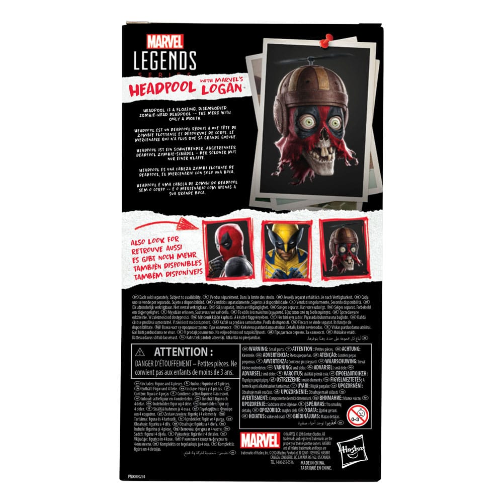 Deadpool & Wolverine Marvel Legends Actionfigur Headpool with Marvel's Logan 15 cm - Preorder - ETA: 14.01.2026
