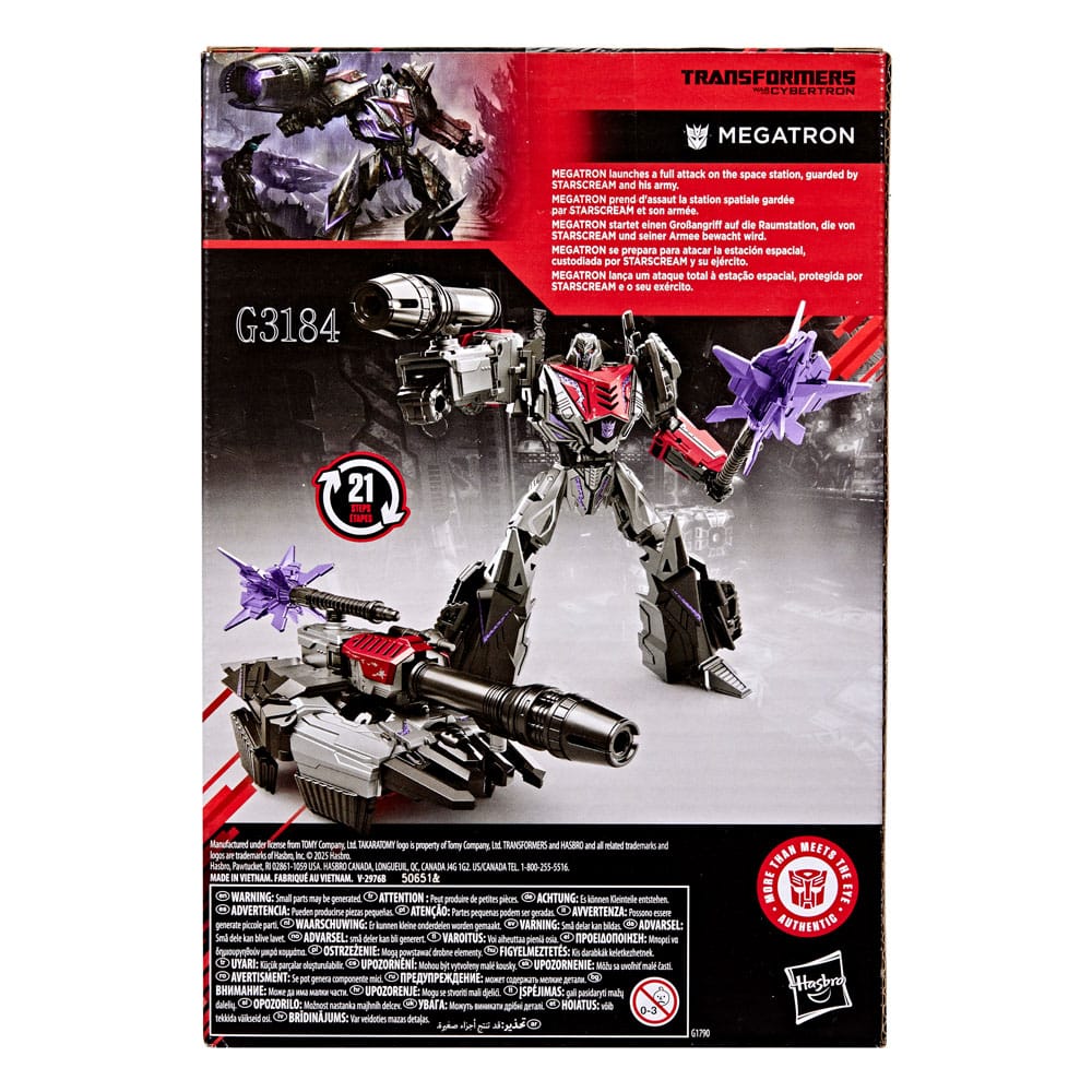 Transformers: War for Cybertron Studio Series Voyager Class Actionfigur Megatron 16 cm - Preorder - ETA: 25.10.2025