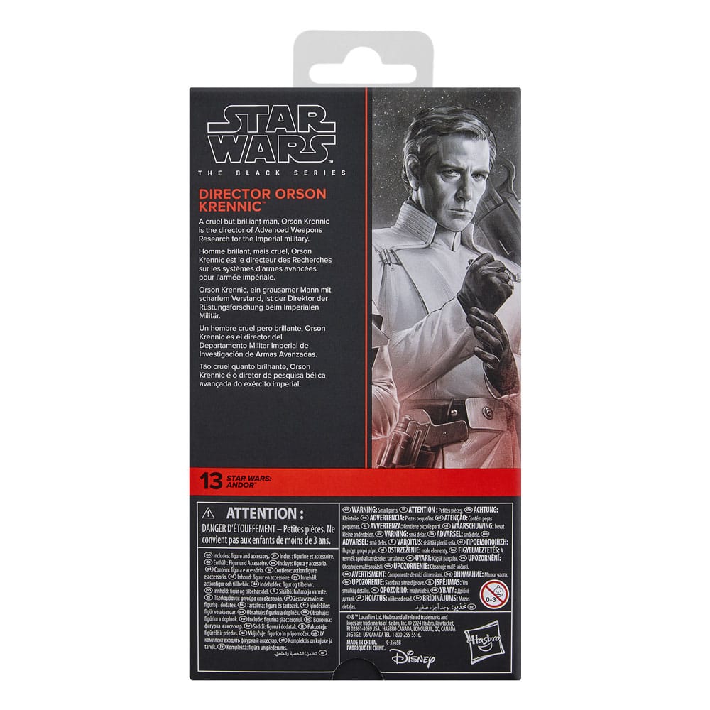 Star Wars: Andor Black Series Actionfigur Director Orson Krennic 15 cm - Versand: 5-7 Tage nach Bestellung