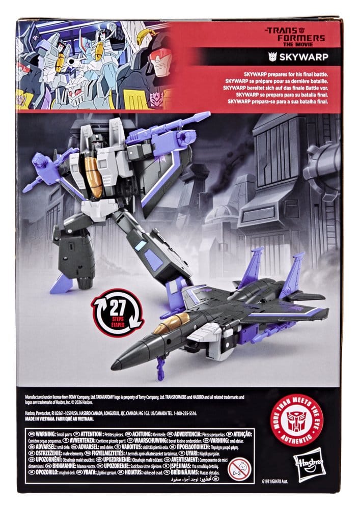 The Transformers: The Movie Studio Series Voyager Class Actionfigur Skywarp 17 cm - Preorder - ETA: 25.07.2026
