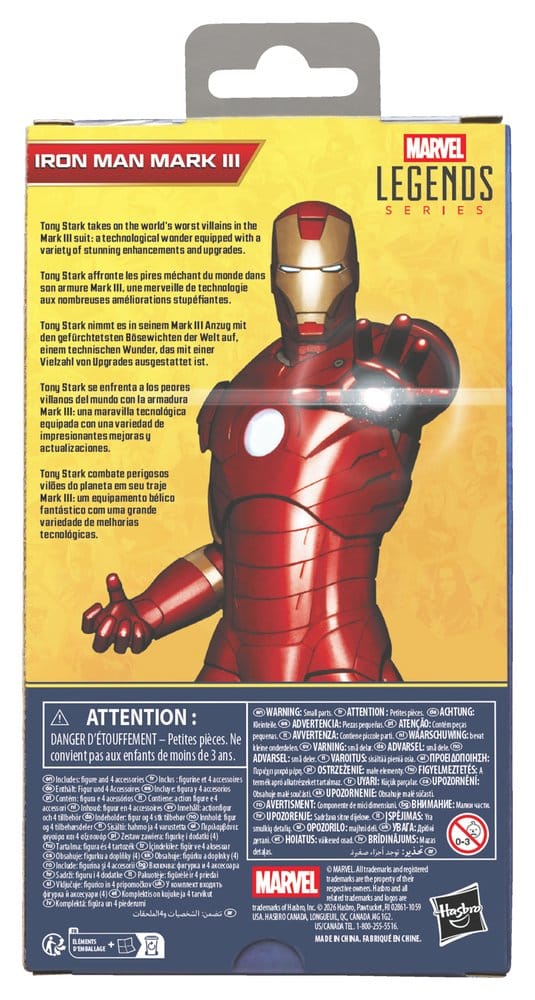 Iron Man Marvel Legends Series Actionfigur Iron Man Mark III 15 cm - Versand: 7 Tage nach Bestellung
