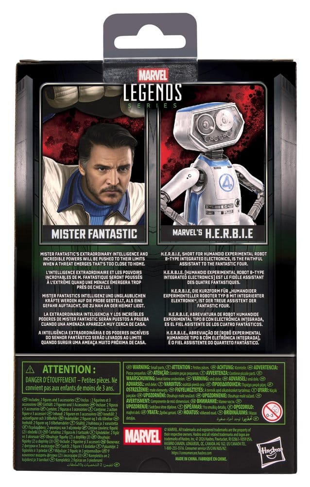 Avengers: Doomsday Marvel Legends Actionfiguren 2er-Pack Mister Fantastic & Marvel's H.E.R.B.I.E. 15 cm - Preorder - ETA: 15.11.2026