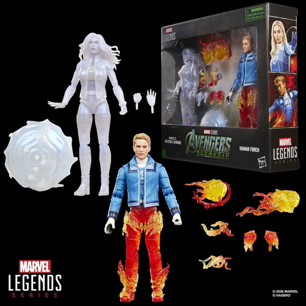 Avengers: Doomsday Marvel Legends Actionfiguren 2er-Pack Marvel's Invisible Woman & Human Torch 15 cm - Preorder - ETA: 15.11.2026