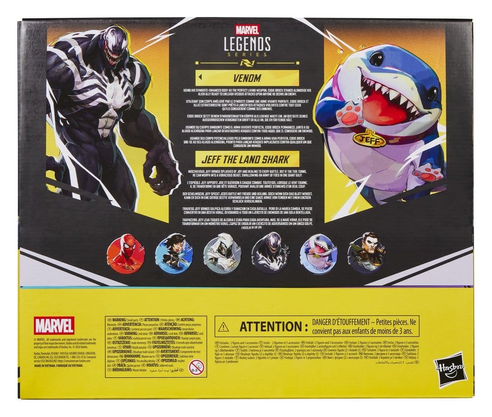 Marvel Rivals Marvel Legends Actionfiguren 2er-Pack Venom & Jeff the Land Shark 15 cm - Preorder - ETA: 25.11.2026