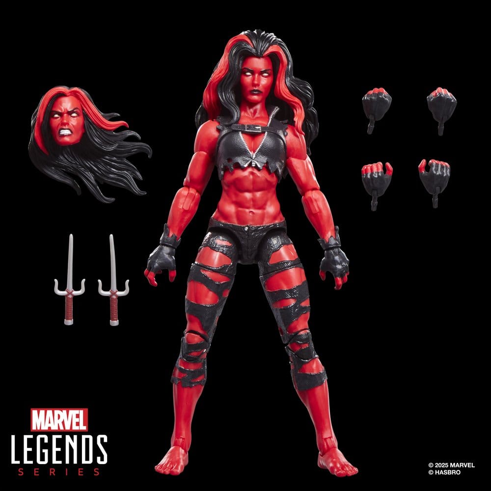 Hulk Marvel Legends Actionfigur Red She-Hulk 15 cm - Versand: 7 Tage nach Bestellung