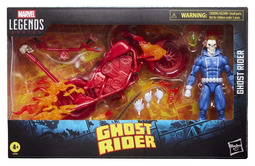 Ghost Rider Marvel Legends Actionfigur  Johnny Blaze with Motorcycle 15 cm - Versand: 7 Tage nach Bestellung