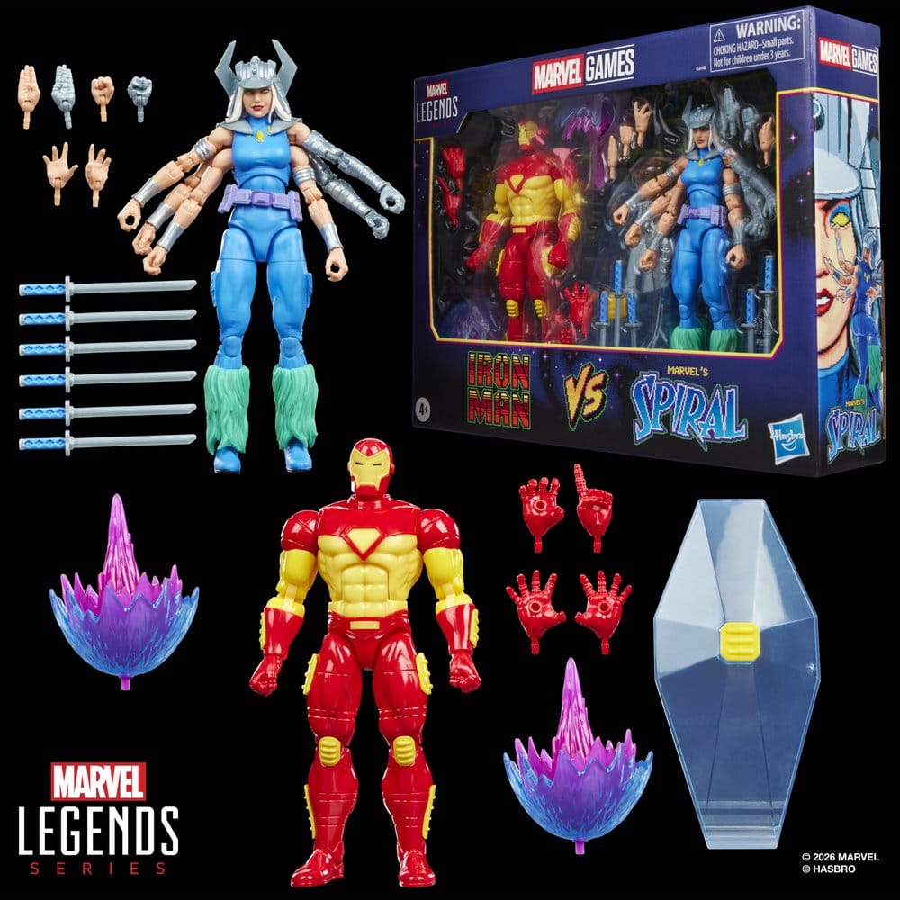 Marvel Games Marvel Legends Actionfiguren 2er-Pack Iron Man & Marvel's Spiral 15 cm - Preorder - ETA: 28.10.2026