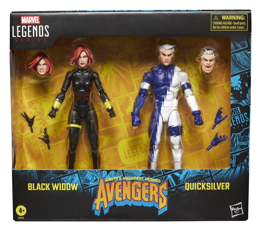 Avengers Marvel Legends Actionfiguren 2er-Pack Black Widow & Quicksilver 15 cm - Versand: 7 Tage nach Bestellung