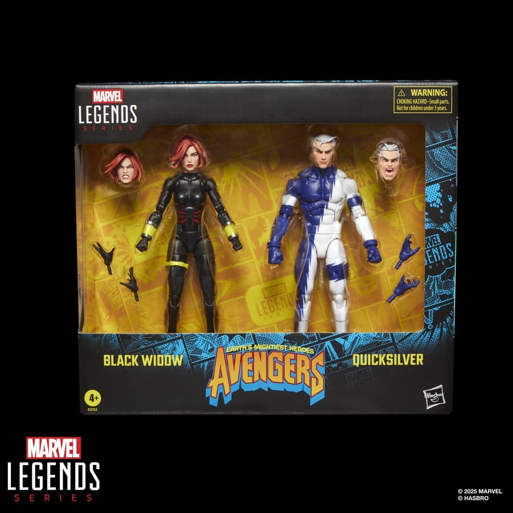Avengers Marvel Legends Actionfiguren 2er-Pack Black Widow & Quicksilver 15 cm - Versand: 7 Tage nach Bestellung