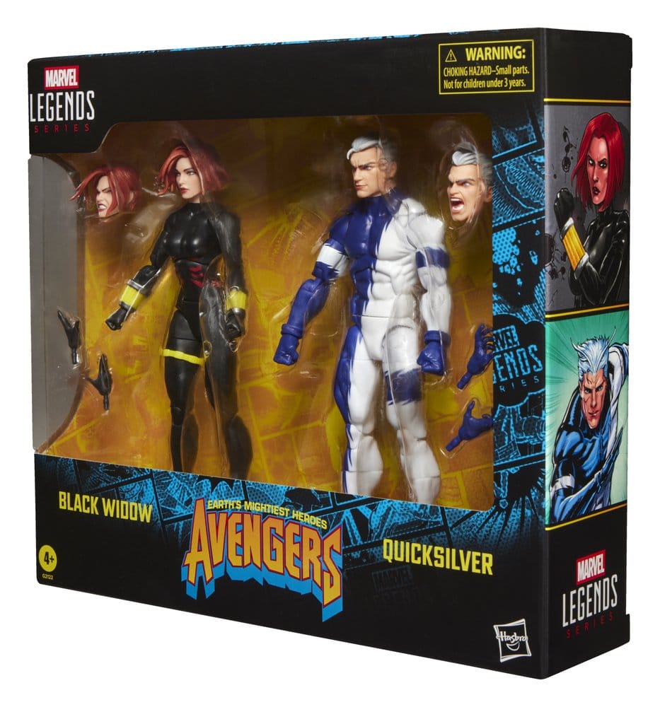 Avengers Marvel Legends Actionfiguren 2er-Pack Black Widow & Quicksilver 15 cm - Versand: 7 Tage nach Bestellung