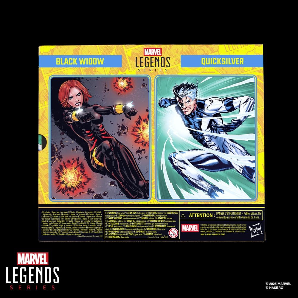 Avengers Marvel Legends Actionfiguren 2er-Pack Black Widow & Quicksilver 15 cm - Versand: 7 Tage nach Bestellung