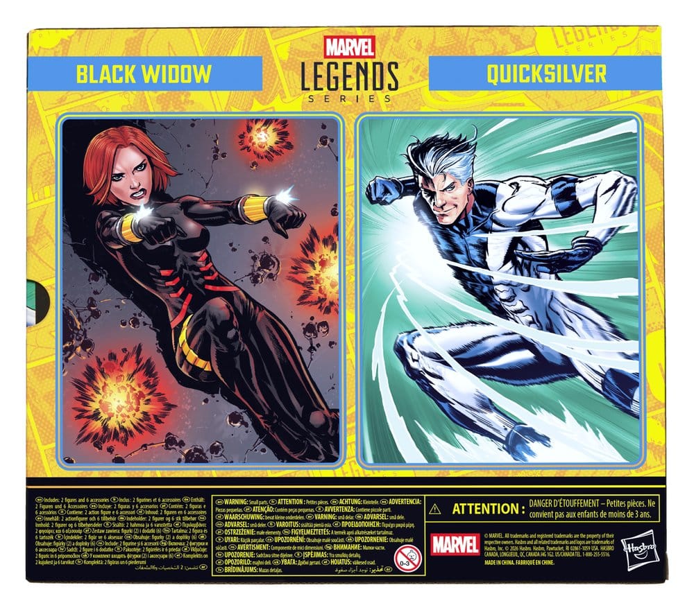 Avengers Marvel Legends Actionfiguren 2er-Pack Black Widow & Quicksilver 15 cm - Versand: 7 Tage nach Bestellung