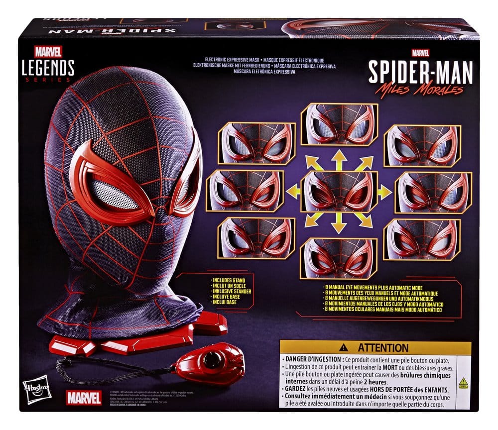 Spider-Man: Miles Morales Marvel Legends Elektronische Maske mit Fernbedienung - Preorder - ETA: 09.12.2026