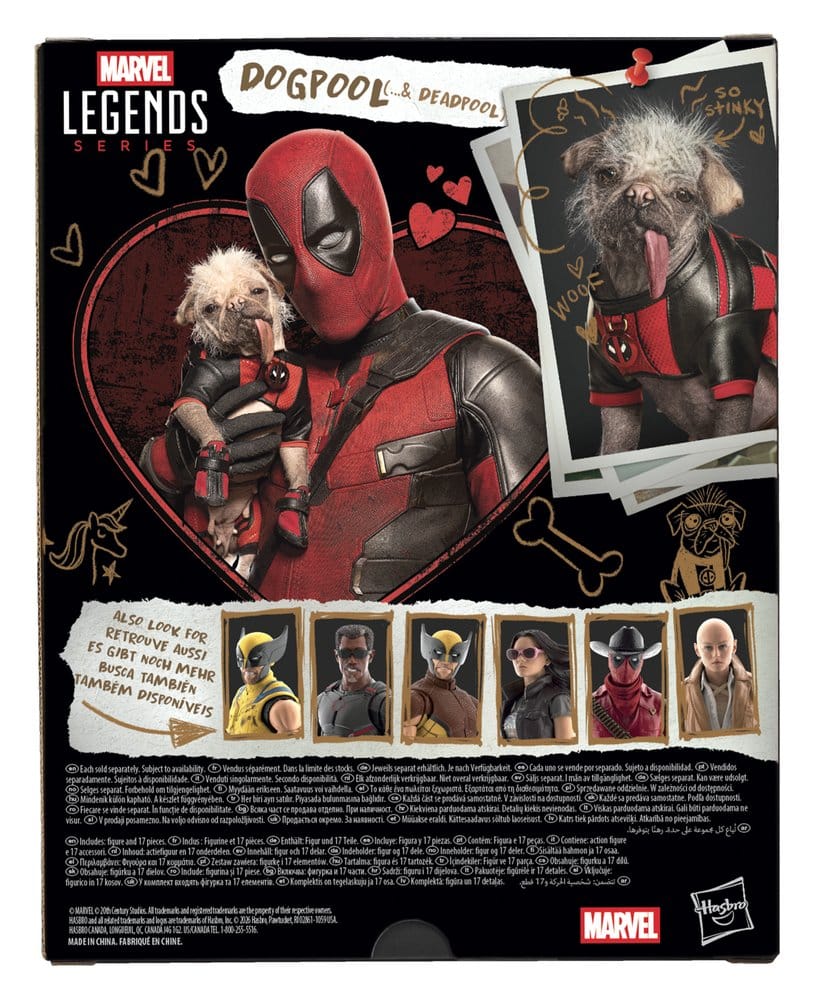 Deadpool & Wolverine Marvel Legends Actionfigur Dogpool & Deadpool 15 cm - Versand: 7 Tage nach Bestellung