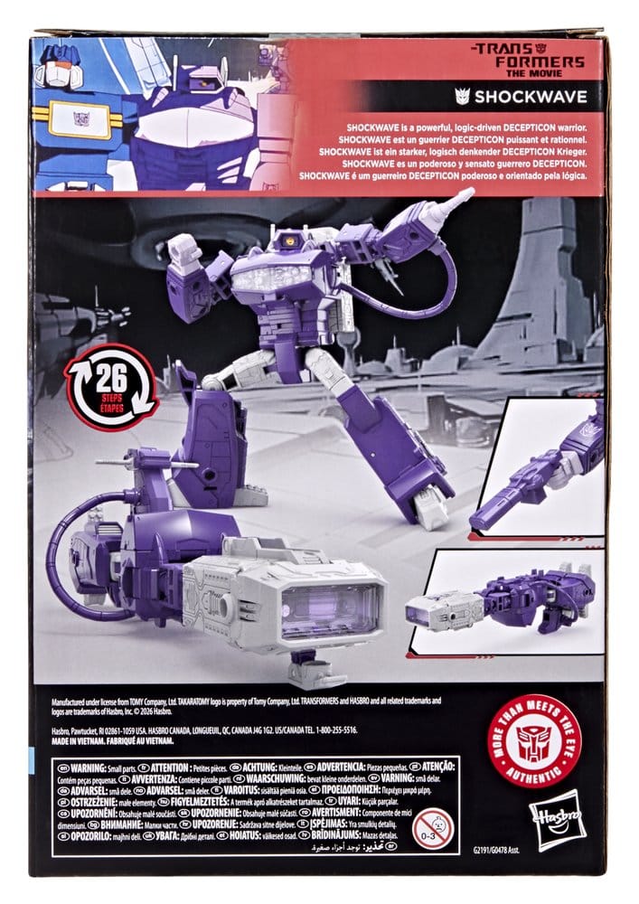The Transformers: The Movie Studio Series Voyager Class Actionfigur Shockwave 17 cm - Preorder - ETA: 25.07.2026