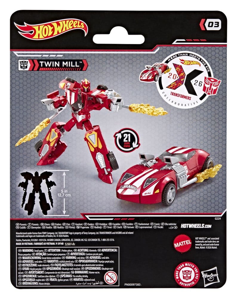 Transformers Collaborative Hot Wheels x Transformers Deluxe Class Actionfigur Twin Mill 13 cm - Preorder - ETA: 16.09.2026