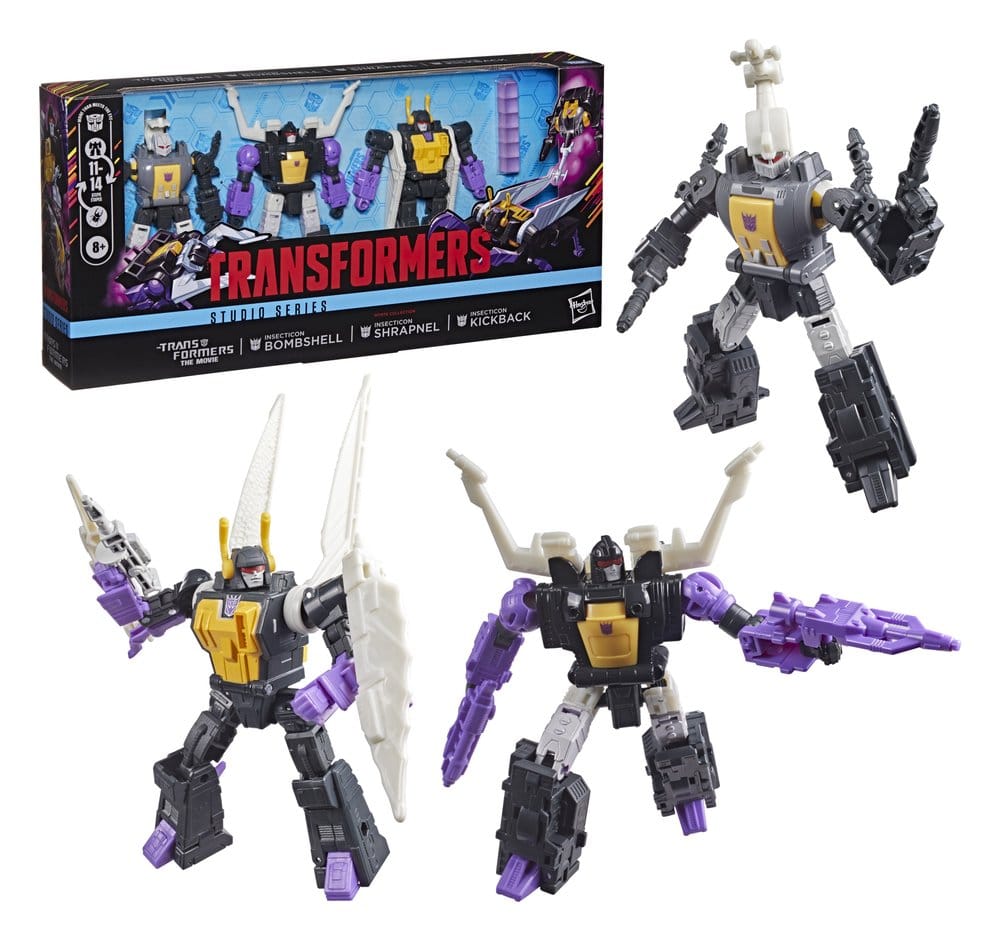 Transformers – Der Kampf um Cybertron Studio Series Deluxe Class Actionfiguren 3er-Pack Insecticon Bombshell, Shrapnel & Kickback 14 cm - Preorder - ETA: 07.10.2026